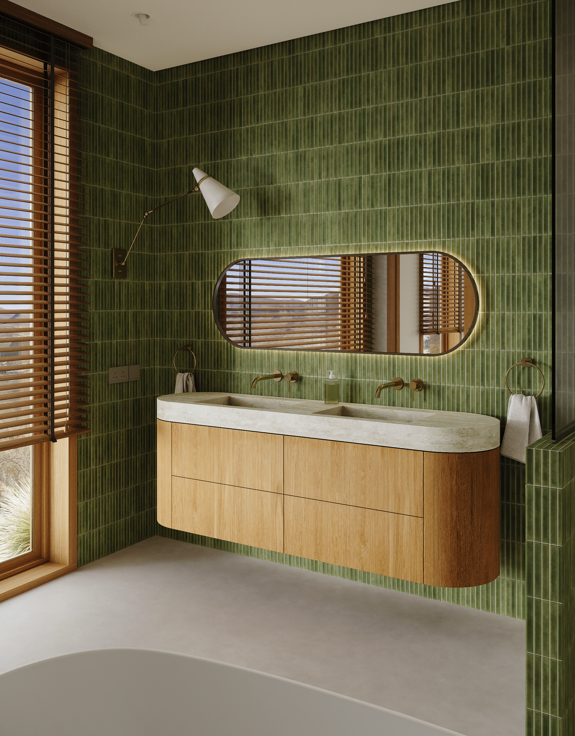 Warm Minimalist House Interior Visualization-4