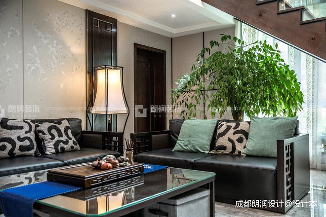 成都朗润·友谊花园新中式装修案例丨林丽星（成都朗润装饰公司出品）-19