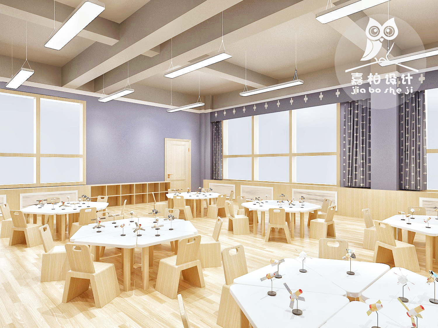 新安县实验幼儿园室内设计丨中国河南丨嘉柏儿童空间设计研究所-23