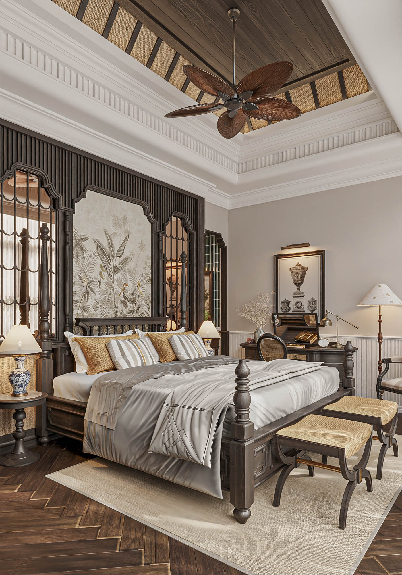 INDOCHINE 主卧丨越南河内-6