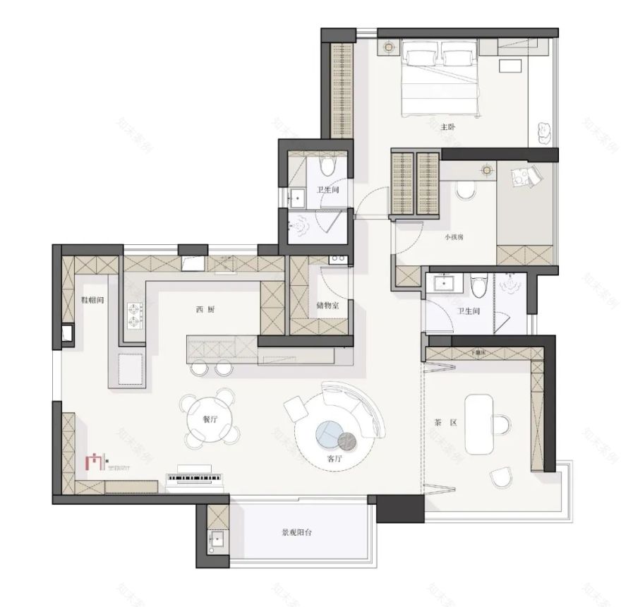 广州凯旋新世界现代简约私宅丨中国广州丨广州内外设计-75