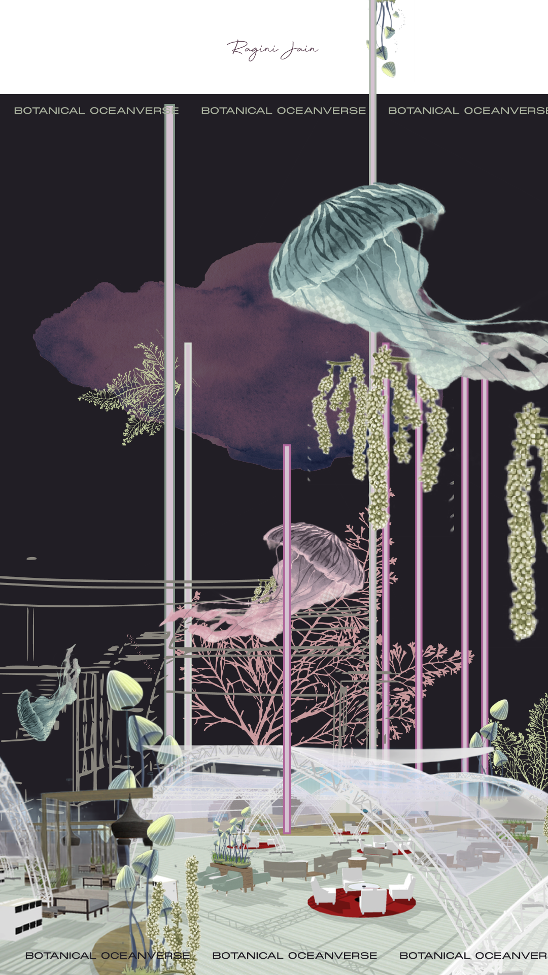 Botanical Oceanverse - Environment Concept Illustration-3