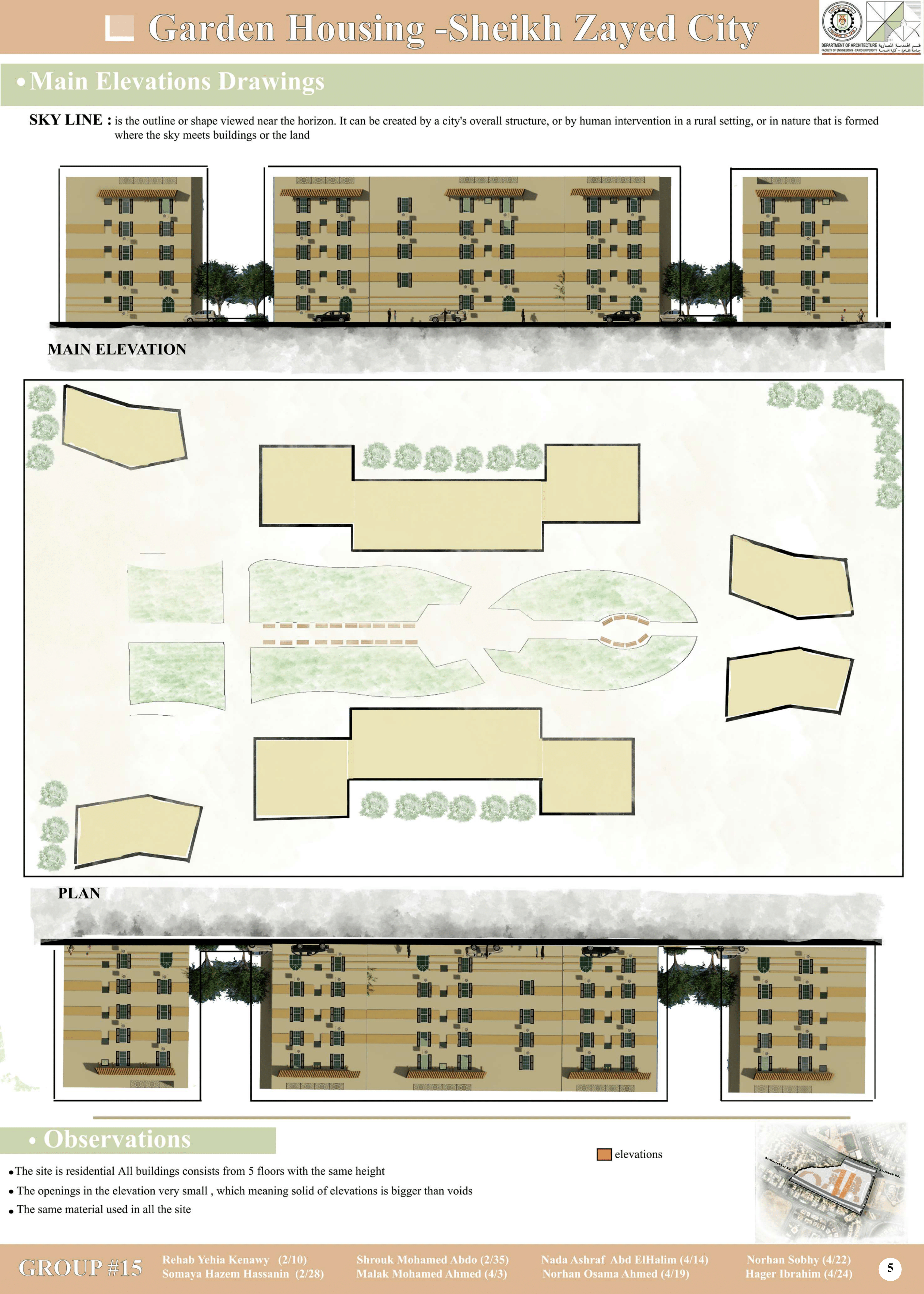 重新设计花园住宅广场丨开罗大学工程学院建筑系-8
