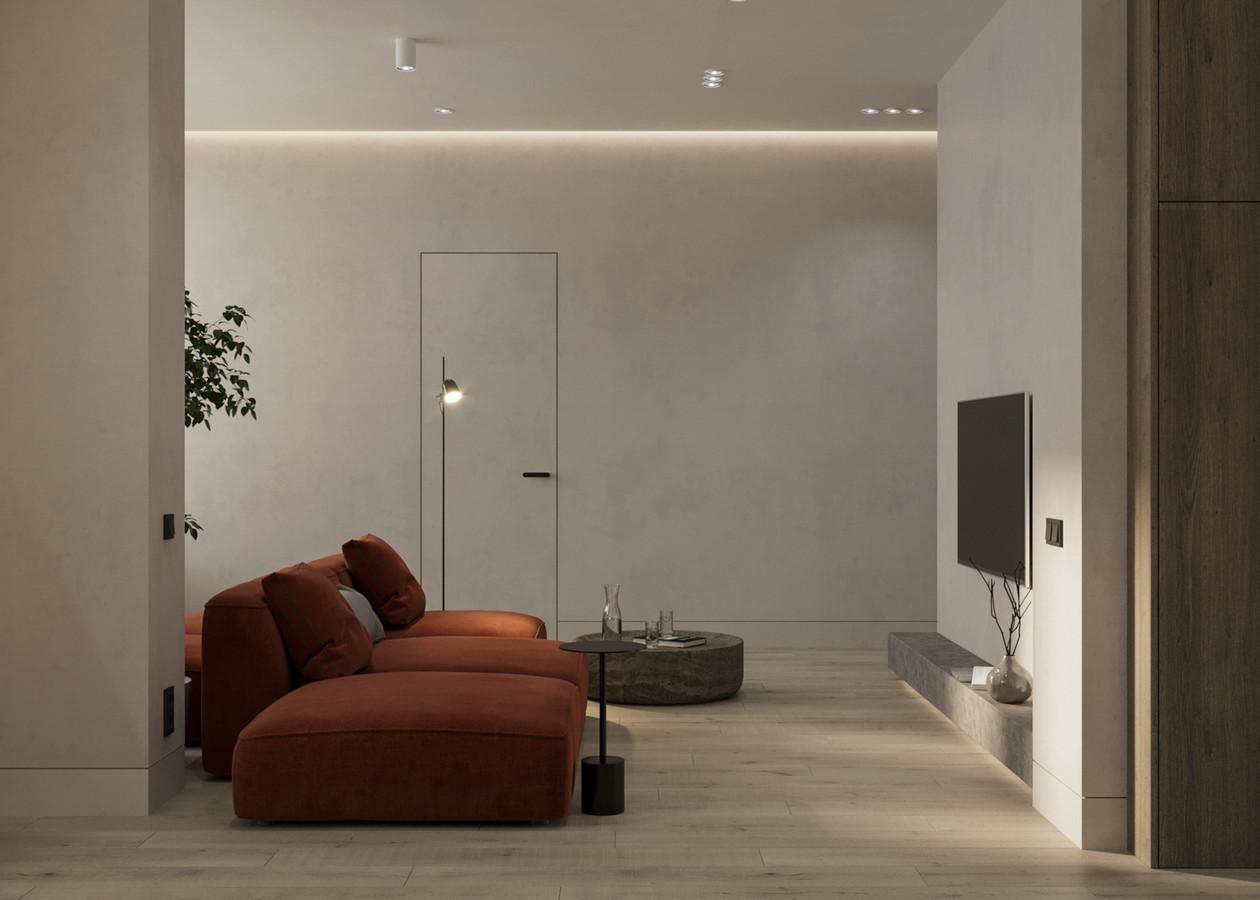 94㎡高级灰色系公寓设计-6