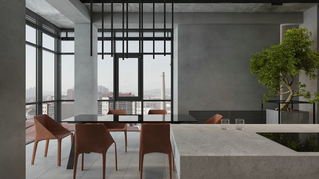 高级黑色系住宅设计-8