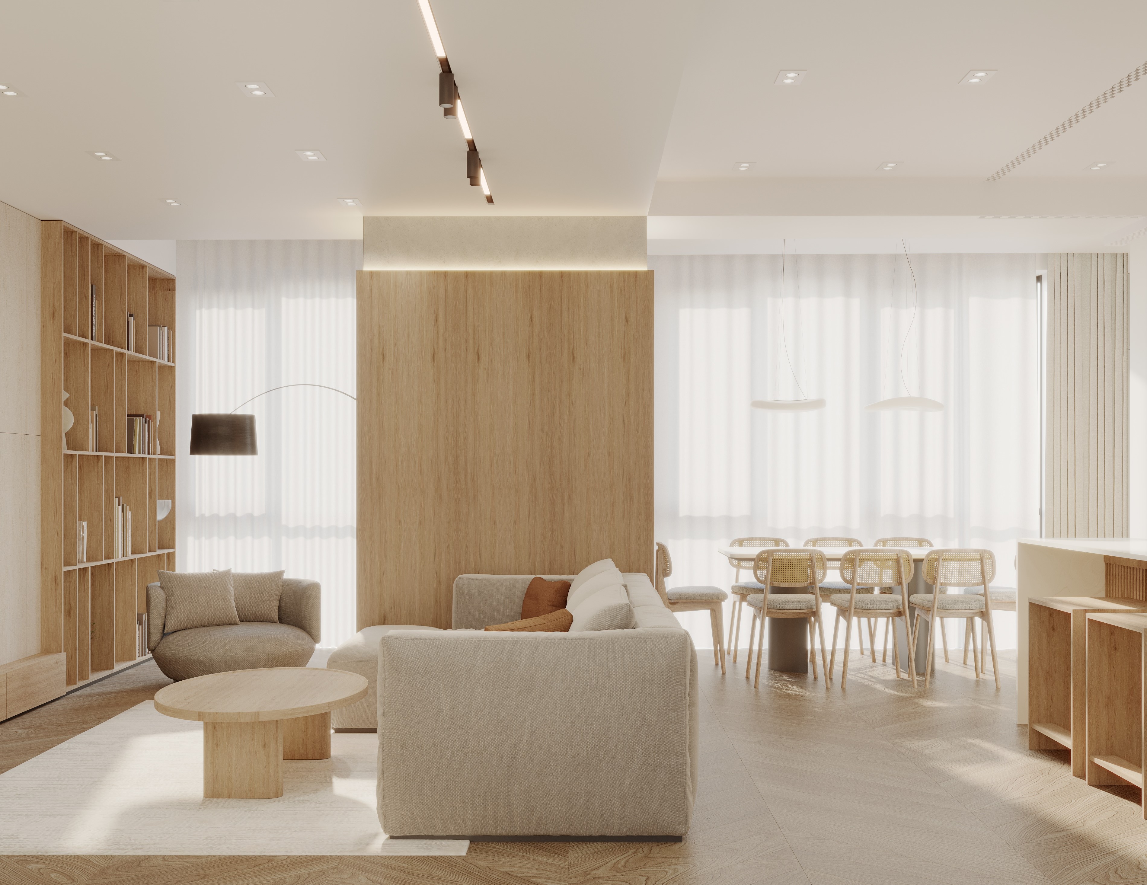 浅色客厅公寓设计丨亚美尼亚丨Zenith studio（设计师Ani Karapetyan）-11