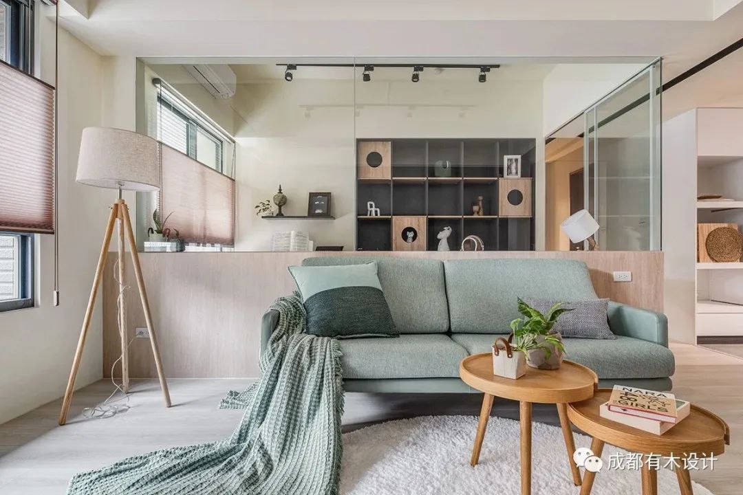 光与灰绿之间 · 简约新婚宅室内设计丨NOIICS-23