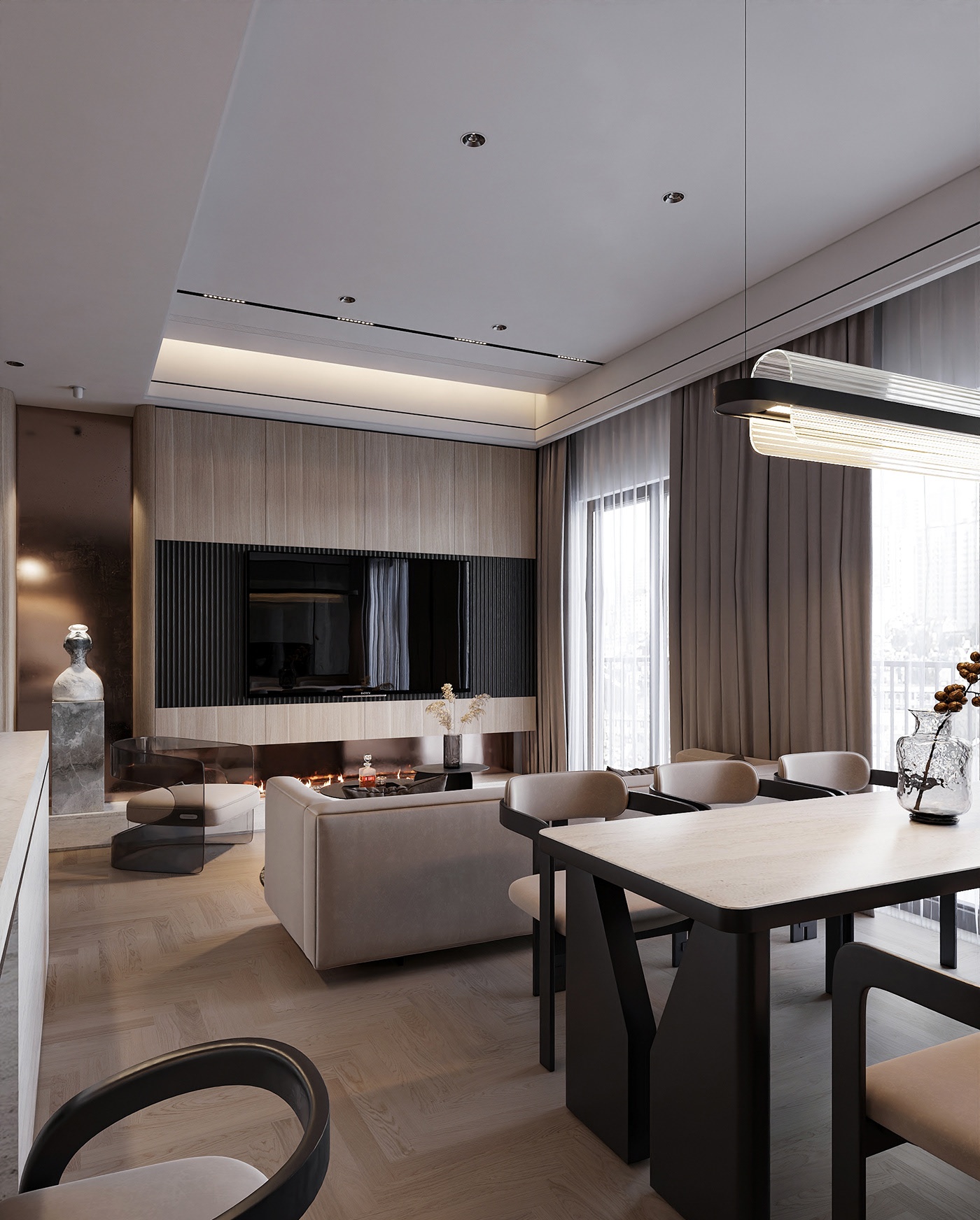 现代风质感空间-3