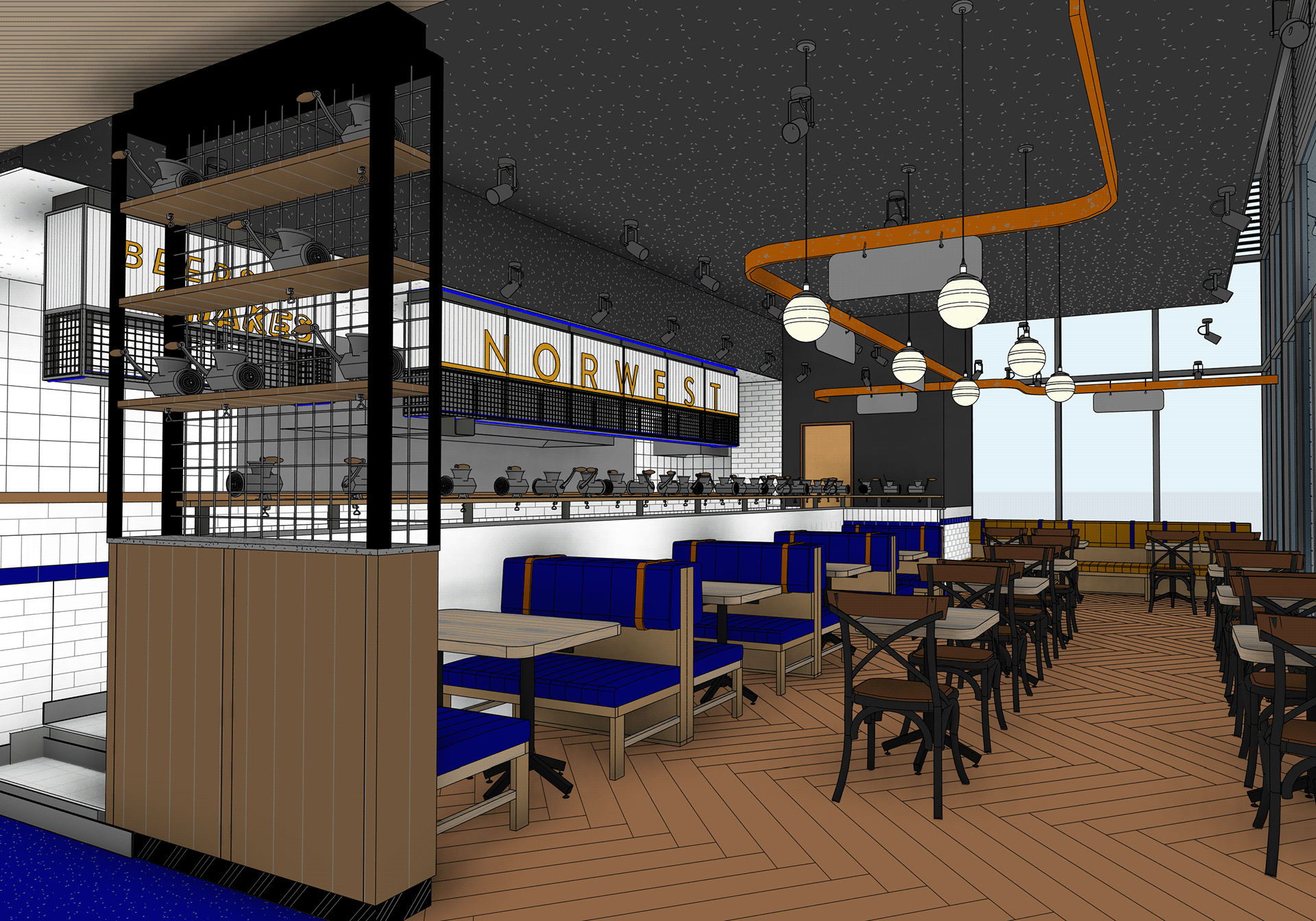 Ribs & Burgers · Bella Vista 餐厅设计丨澳大利亚新南威尔士丨Design Partnership Australia-88