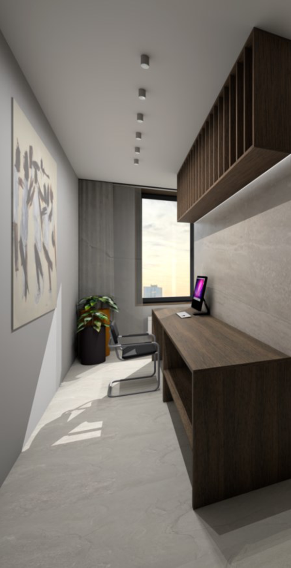 室内设计毕业设计  60平公寓设计-5