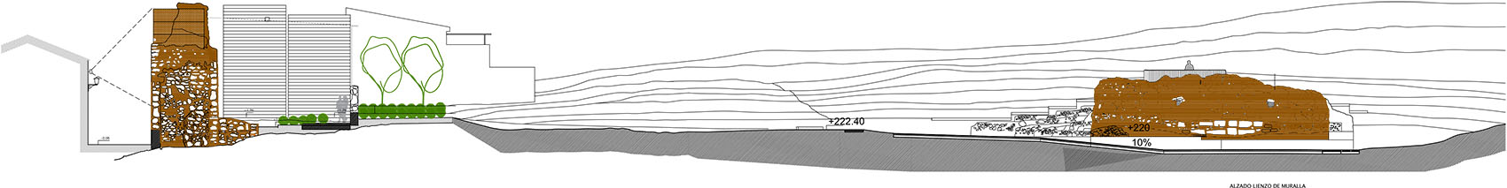 Cerro de las Torres 山阿拉伯塔和城墙的干预项目丨西班牙马拉加丨WaterScales arquitectos-108