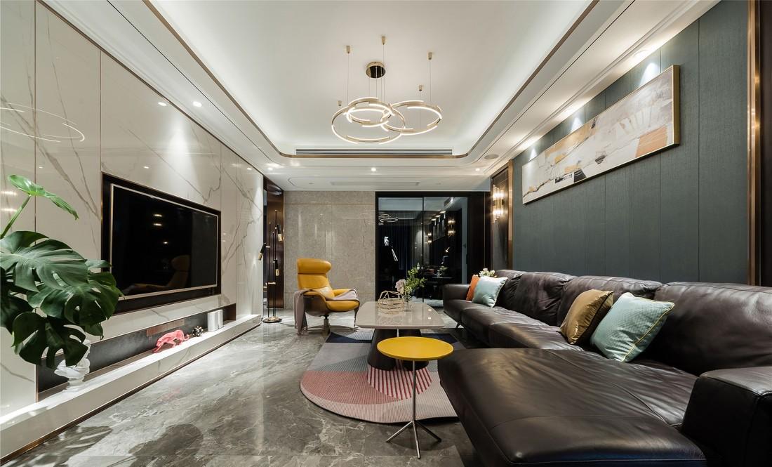 120㎡老气精装房掰成时髦精致轻奢风-35