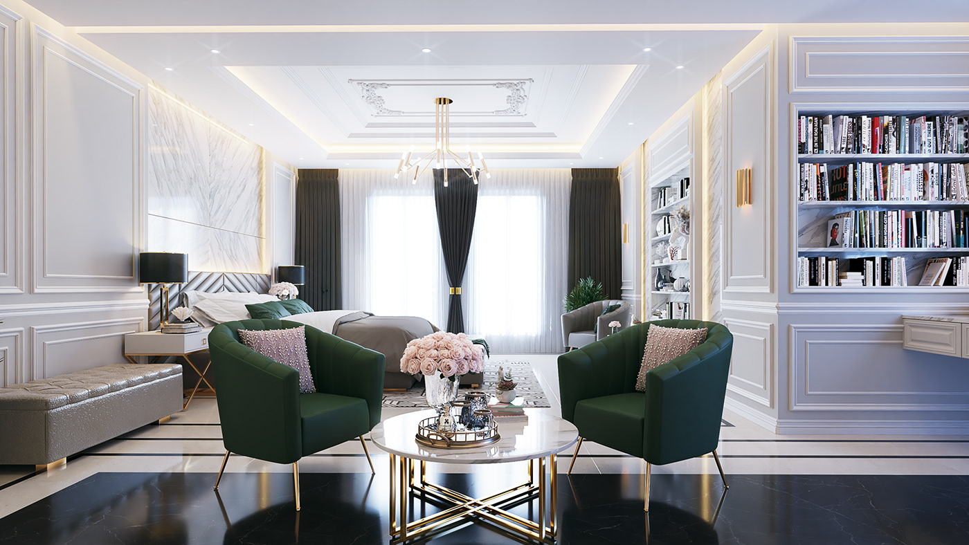 卡塔尔顶层豪华公寓设计丨Angel Medina-0