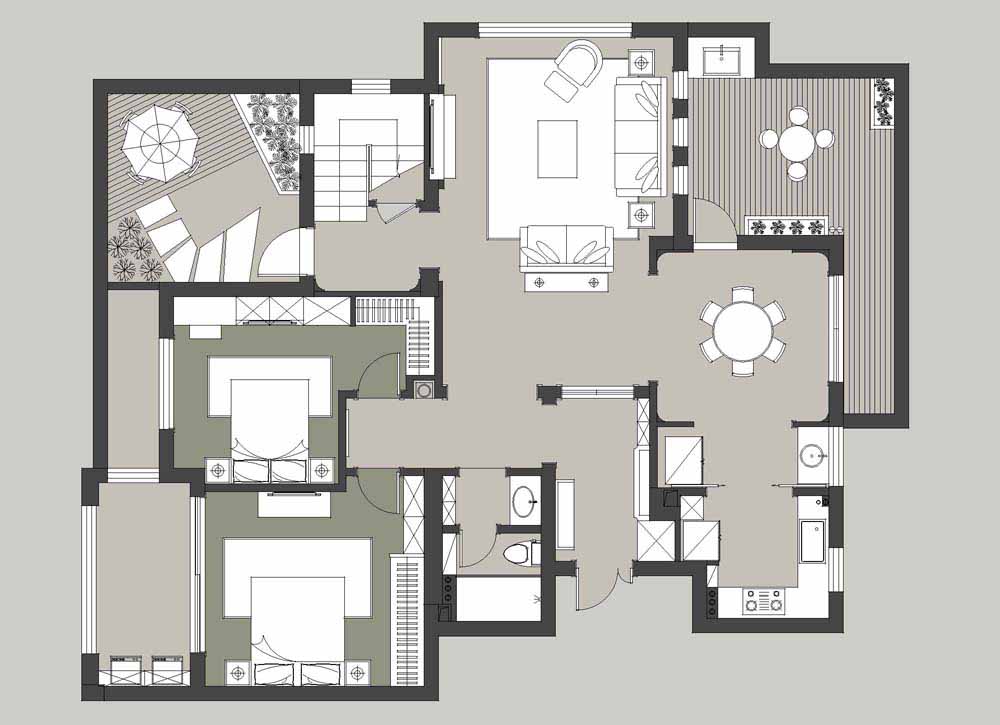 320 平五室家居，实用收纳与艺术氛围的完美结合-89
