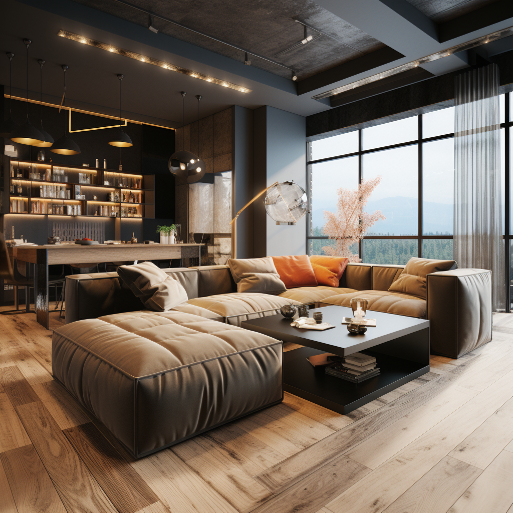 工业风黄沙发原创-6