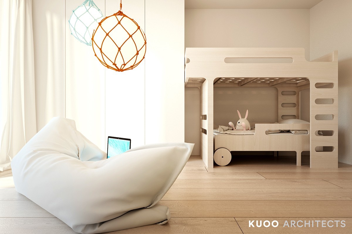 164m² 波兰极简主义海景度假公寓：KUOO ARCHITECTS-11