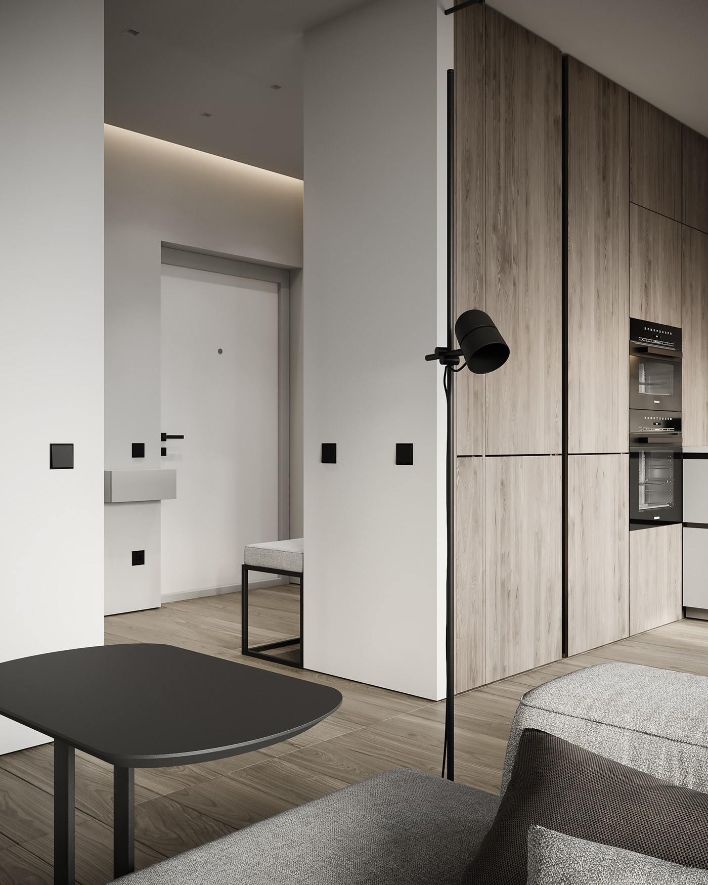 高级灰色系公寓设计 超耐看的设计！-0