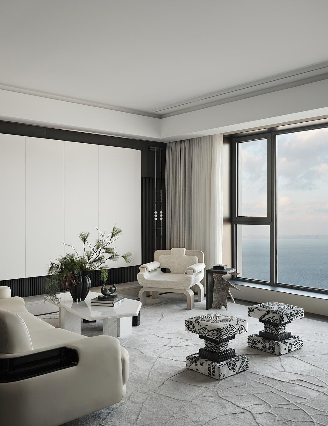 中海·大连十里观澜复式丨中国大连丨室内设计为深圳共向设计,软装设计为深圳共向美学-1