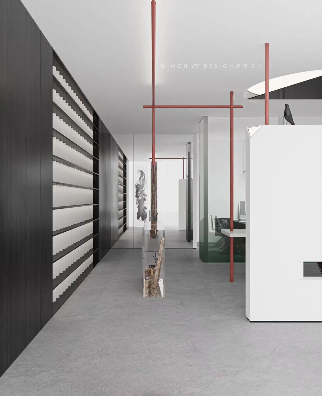 石窥·只此青绿·生命红线 · 拾積木作展厅设计丨中国河北丨青禾设计团队-14