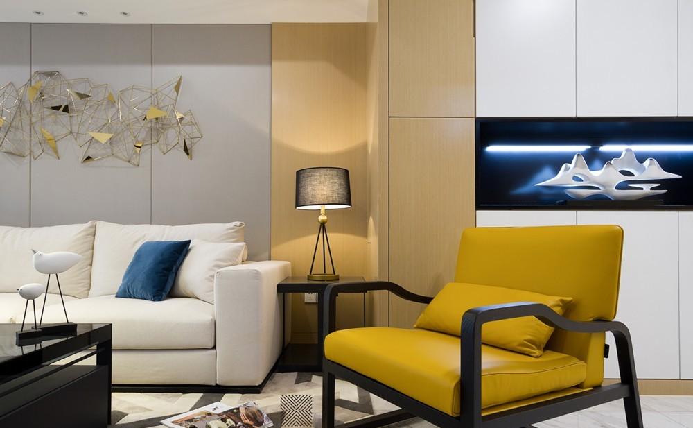 《橙·邂逅》现代风格设计，简约舒适小轻奢-5