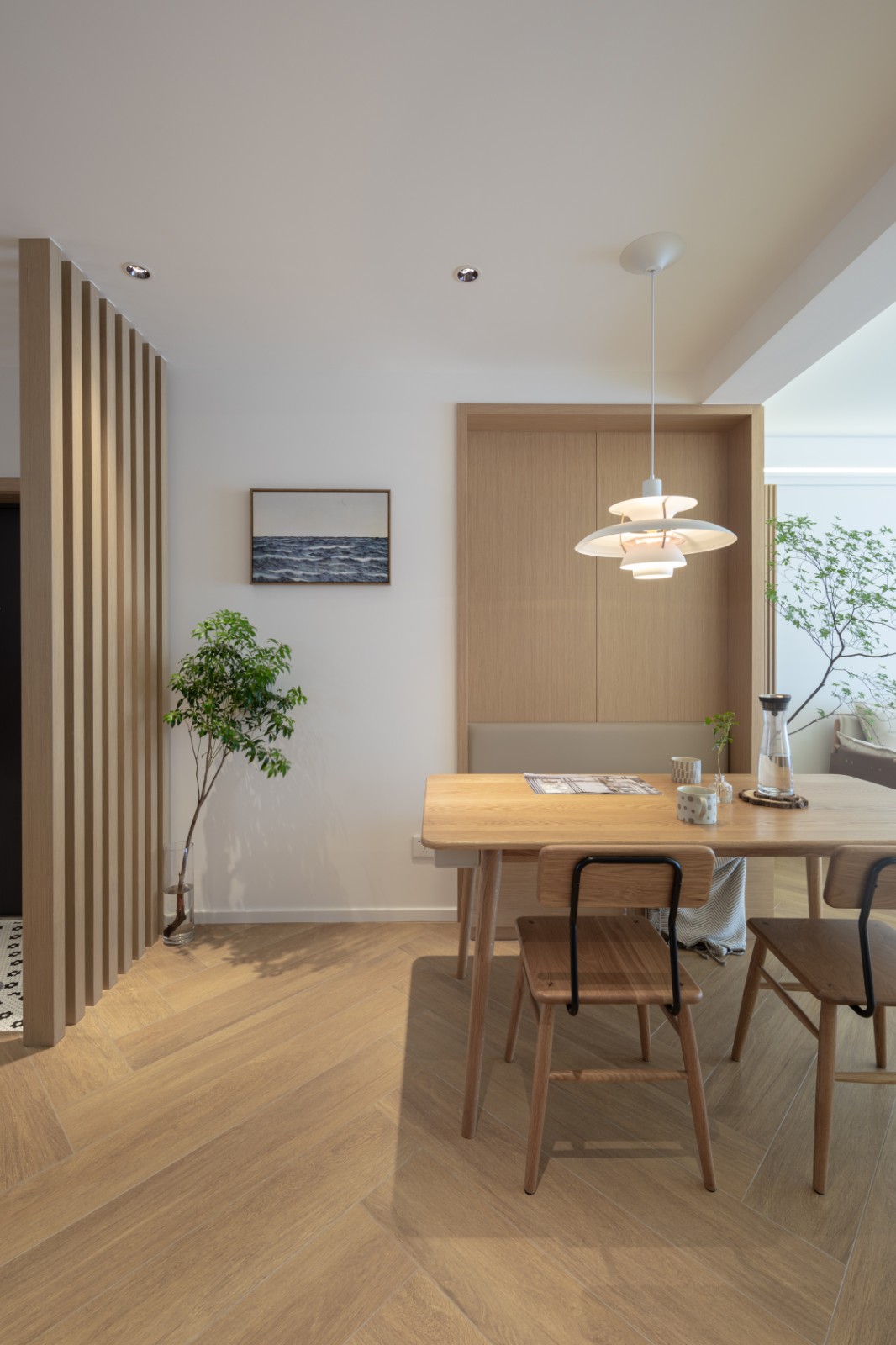 小户型日式原木风婚房设计，舒适惬意的喵汪之家-15