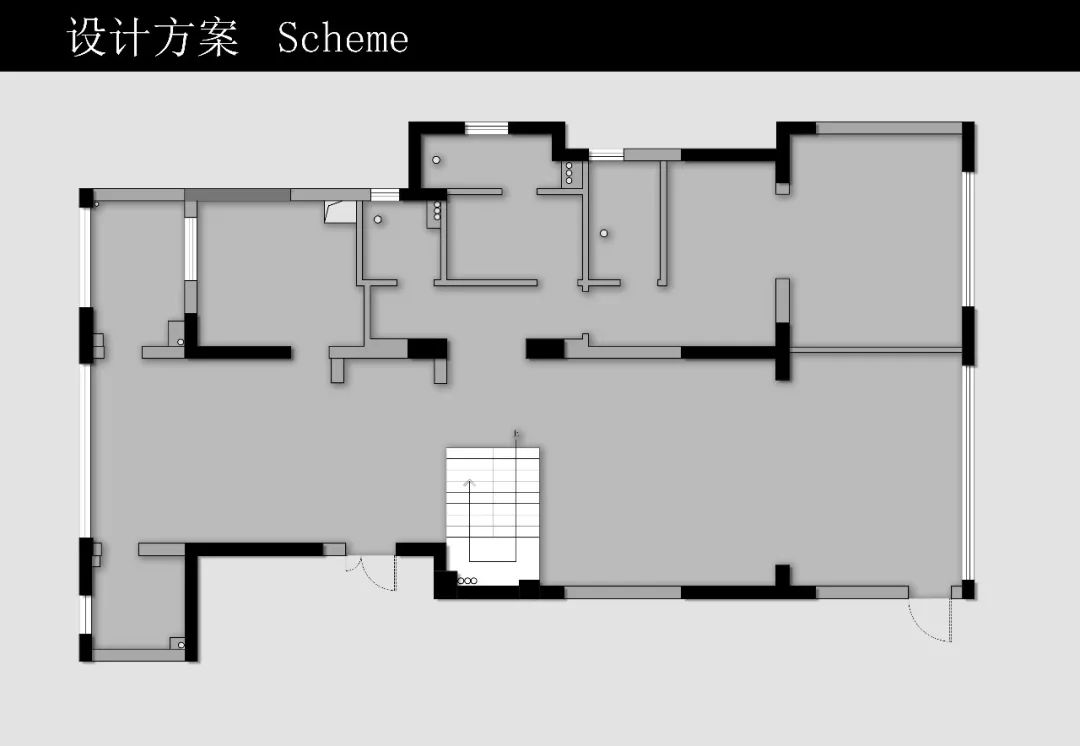 东阳 420㎡极简复式,黑白灰构建纯粹空间-18
