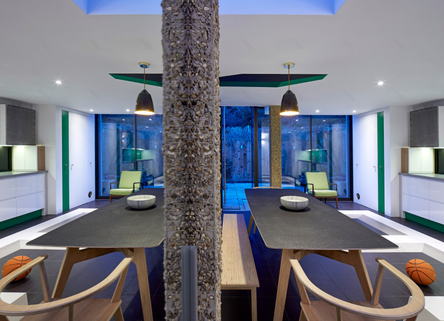 Sean Griffiths uses visual trickery inside London house extension-11