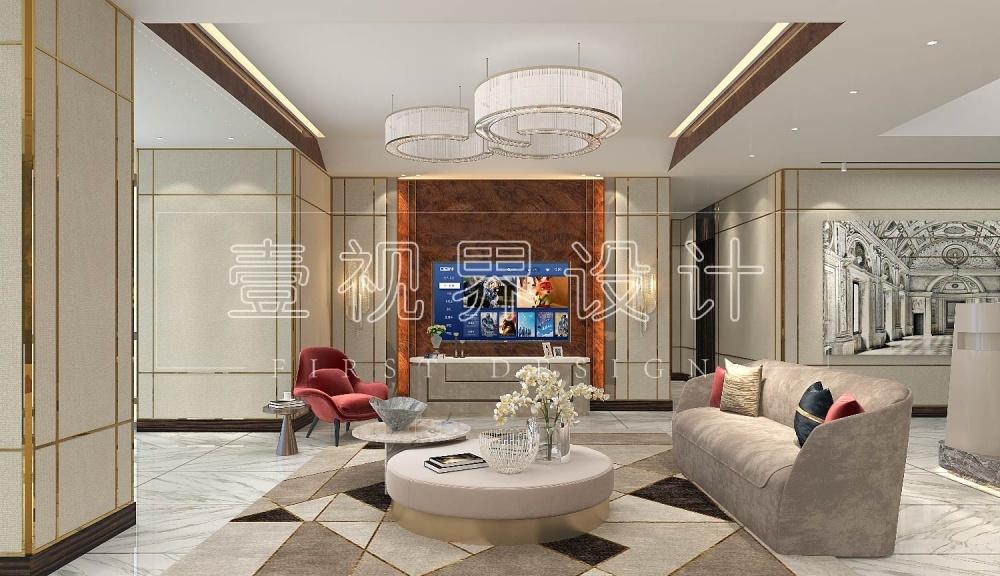 山水湖滨空中别墅,打造精致高级室内空间-2