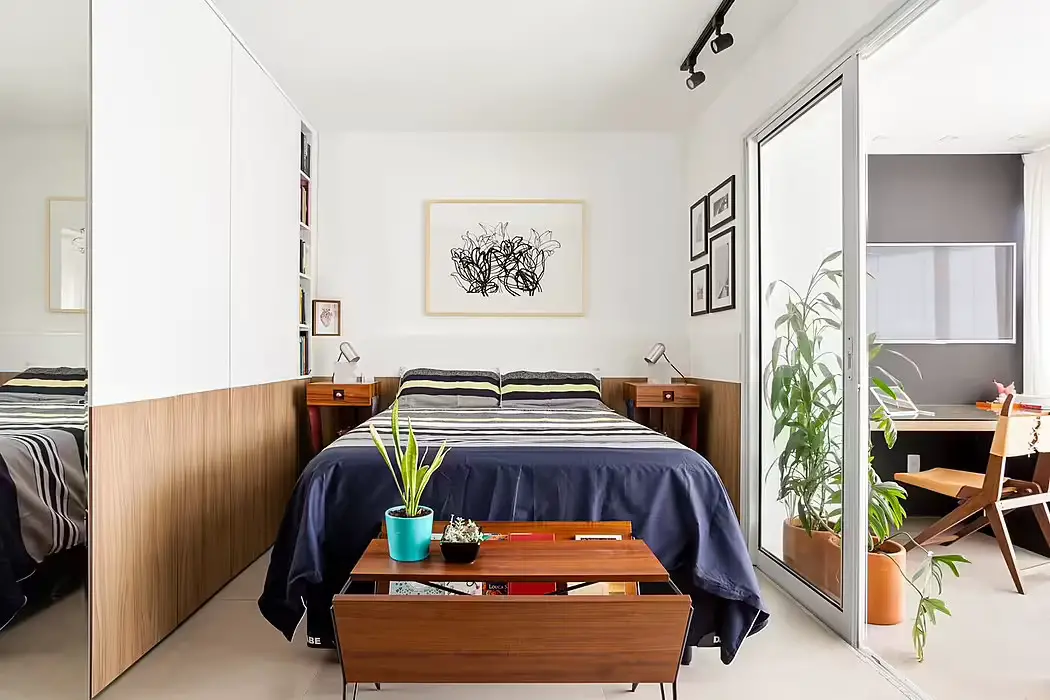 巴西 30m2 小户型改造，巧妙设计打造舒适一居室-7