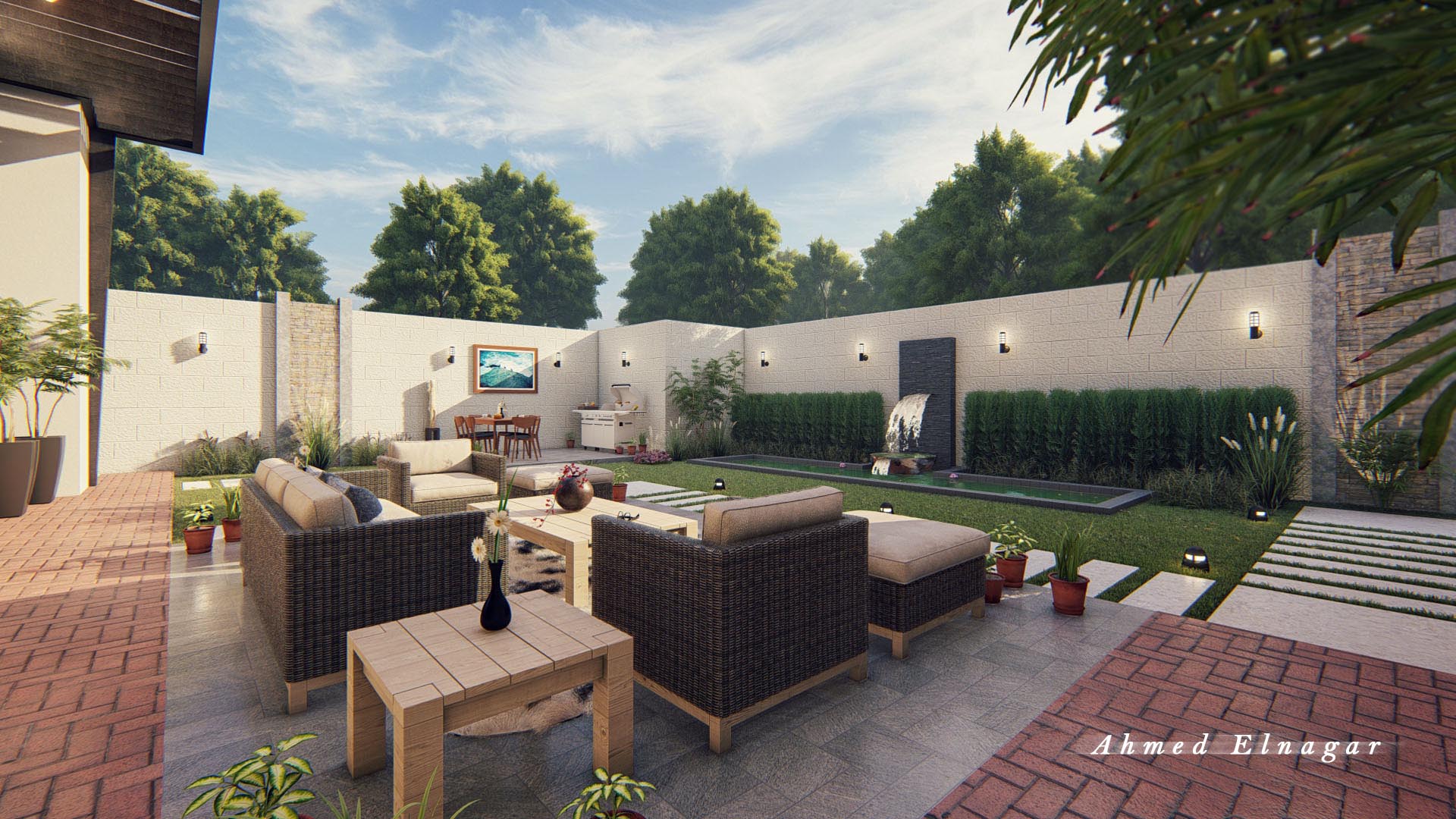 别墅花园设计 14丨阿联酋迪拜-5