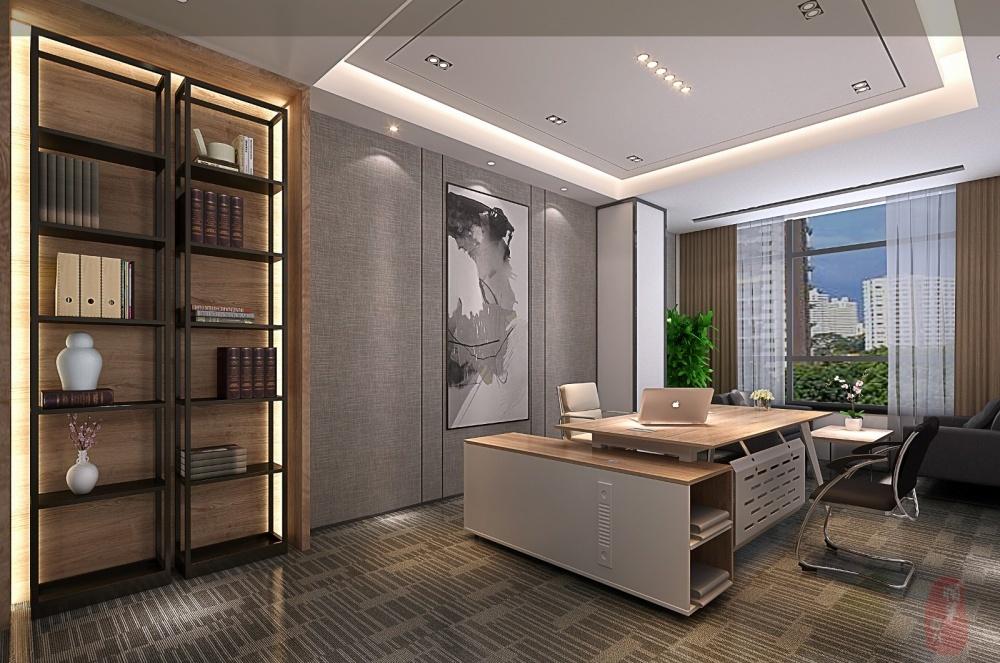 简约风格办公空间设计案例解析-0