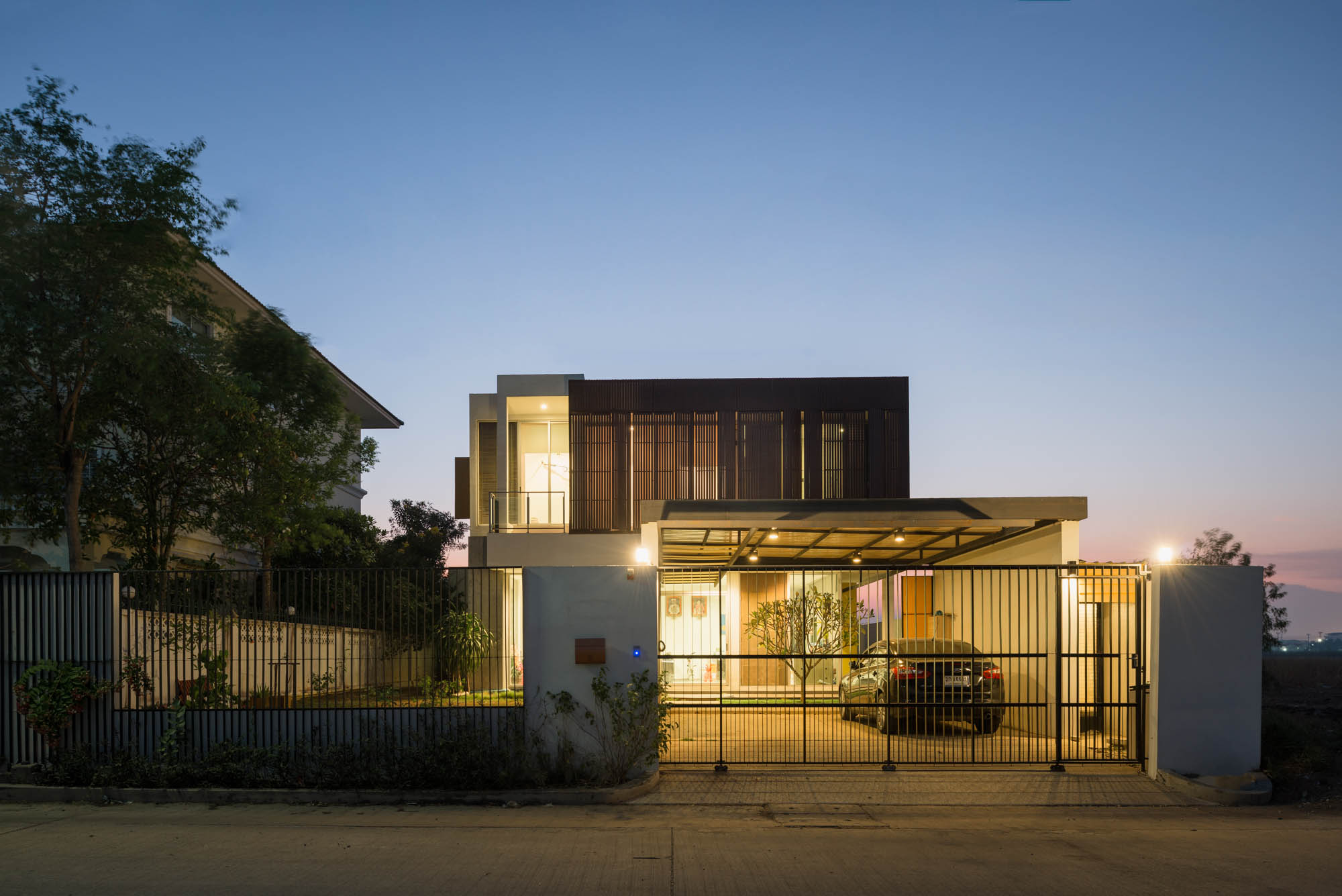 泰国曼谷大城府住宅 | 现代简约与传统融合-42