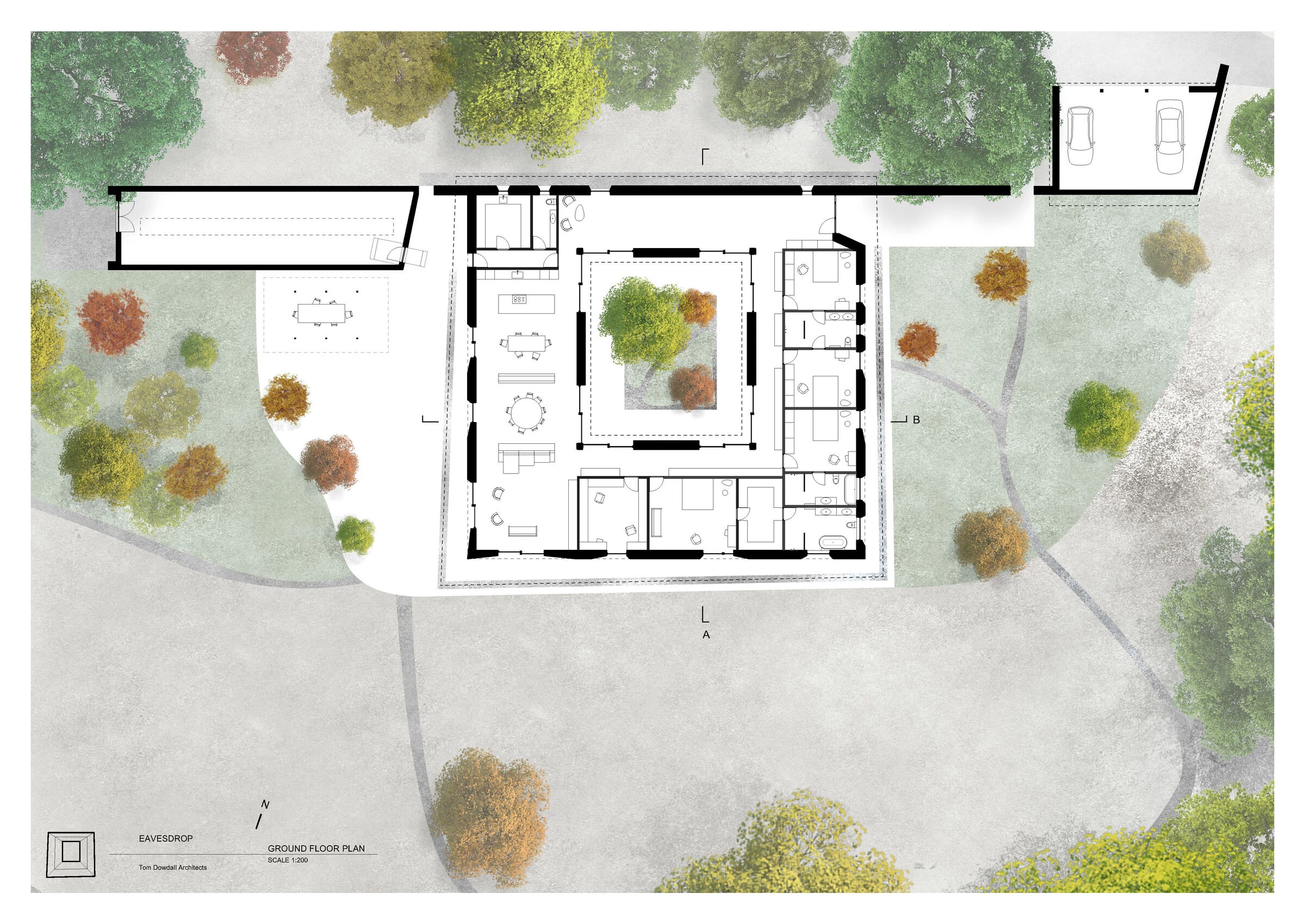 Eavesdrop 乡间别墅丨英国丨Tom Dowdall Architects-27