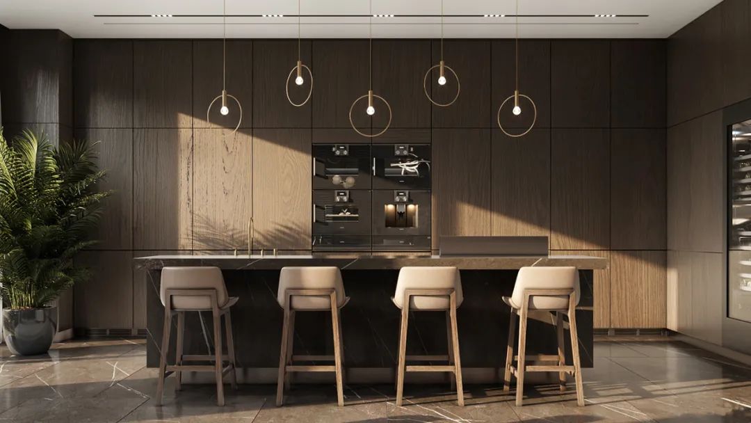 100 款厨房岛台设计案例丨蜂鸟设计,云行设计-30