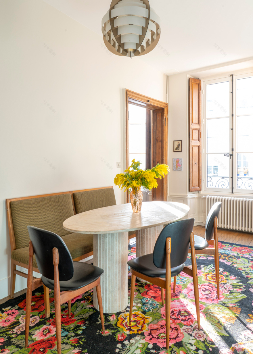 Enfilade Bohème 80m²,Bastille 项目丨法国巴黎丨Bän Architecture-1