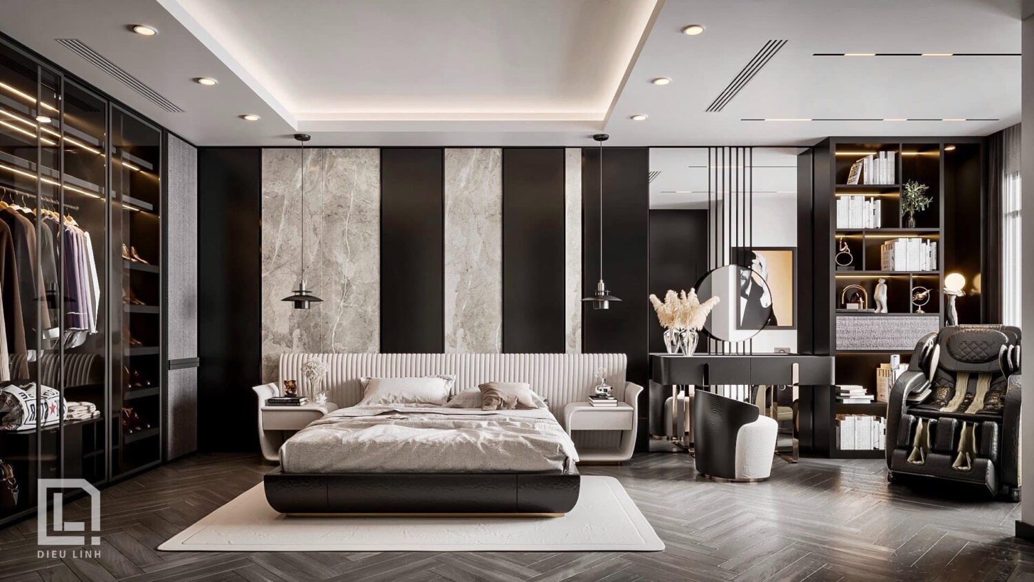 Sketchup卧室室内模型丨Dieu Linh-1