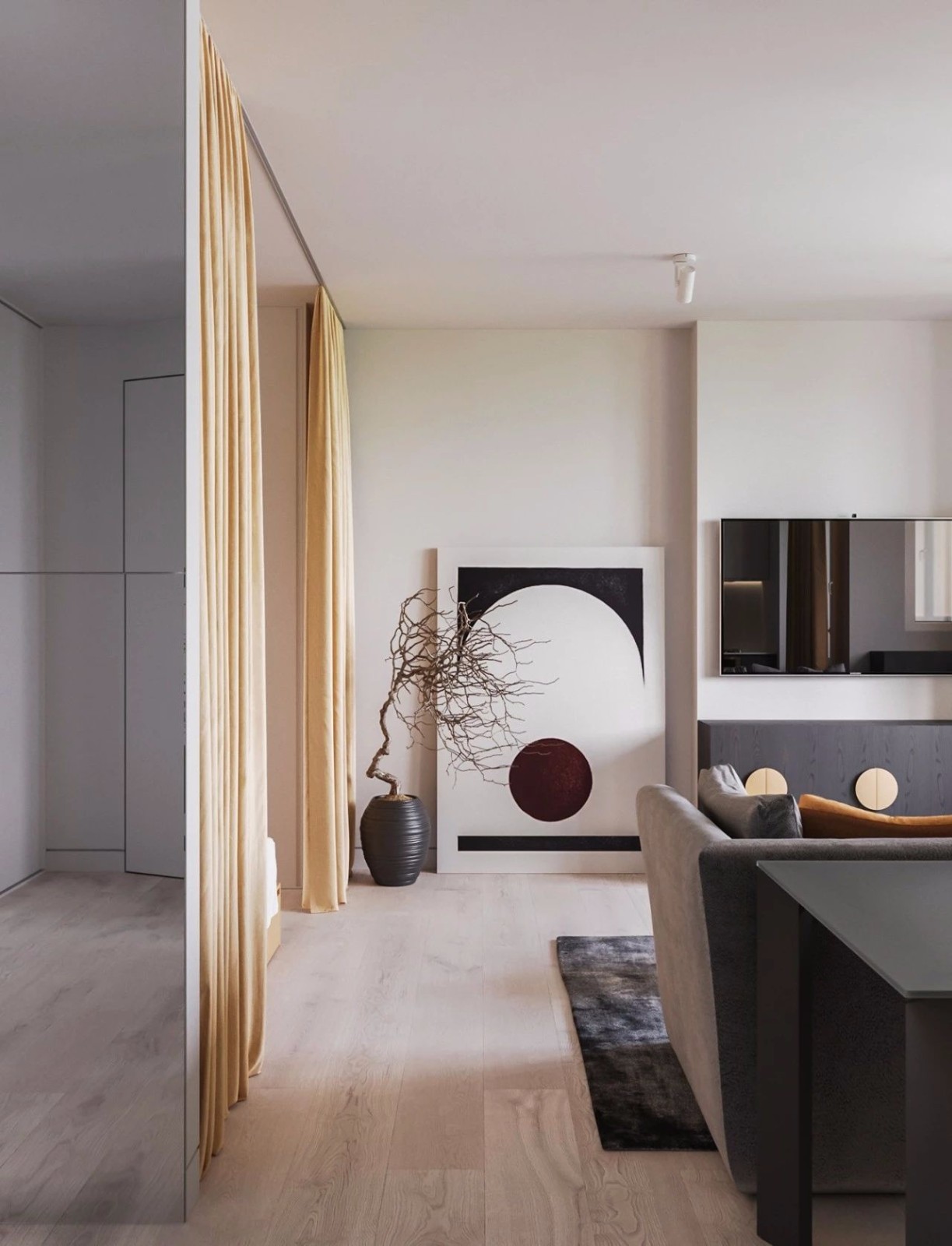 3个不到60平的小公寓丨阳台 餐厅都能变书房-78