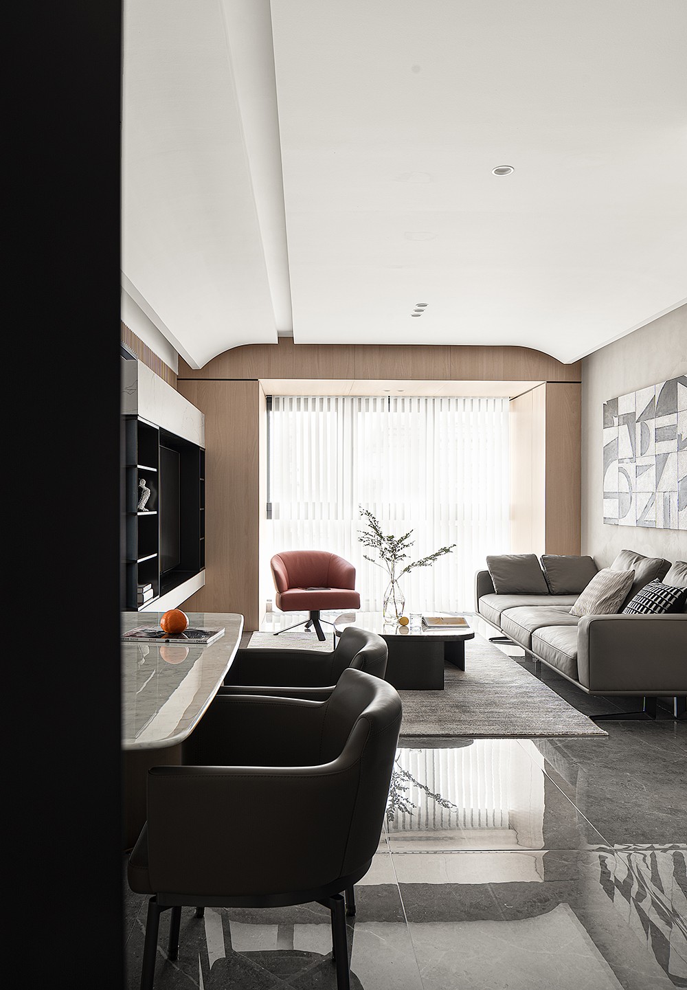 治愈系暖调现代简约丨中国杭州丨尔上空间设计团队-13