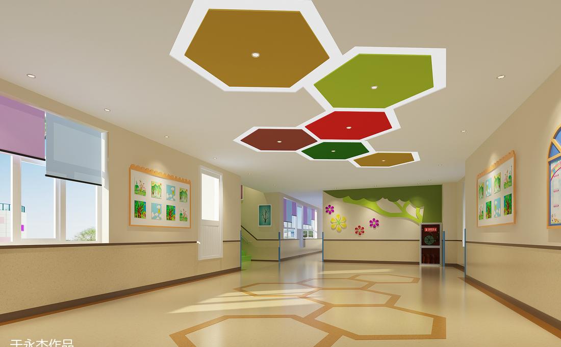 富平庄里幼儿园室内设计展示教育美学-4