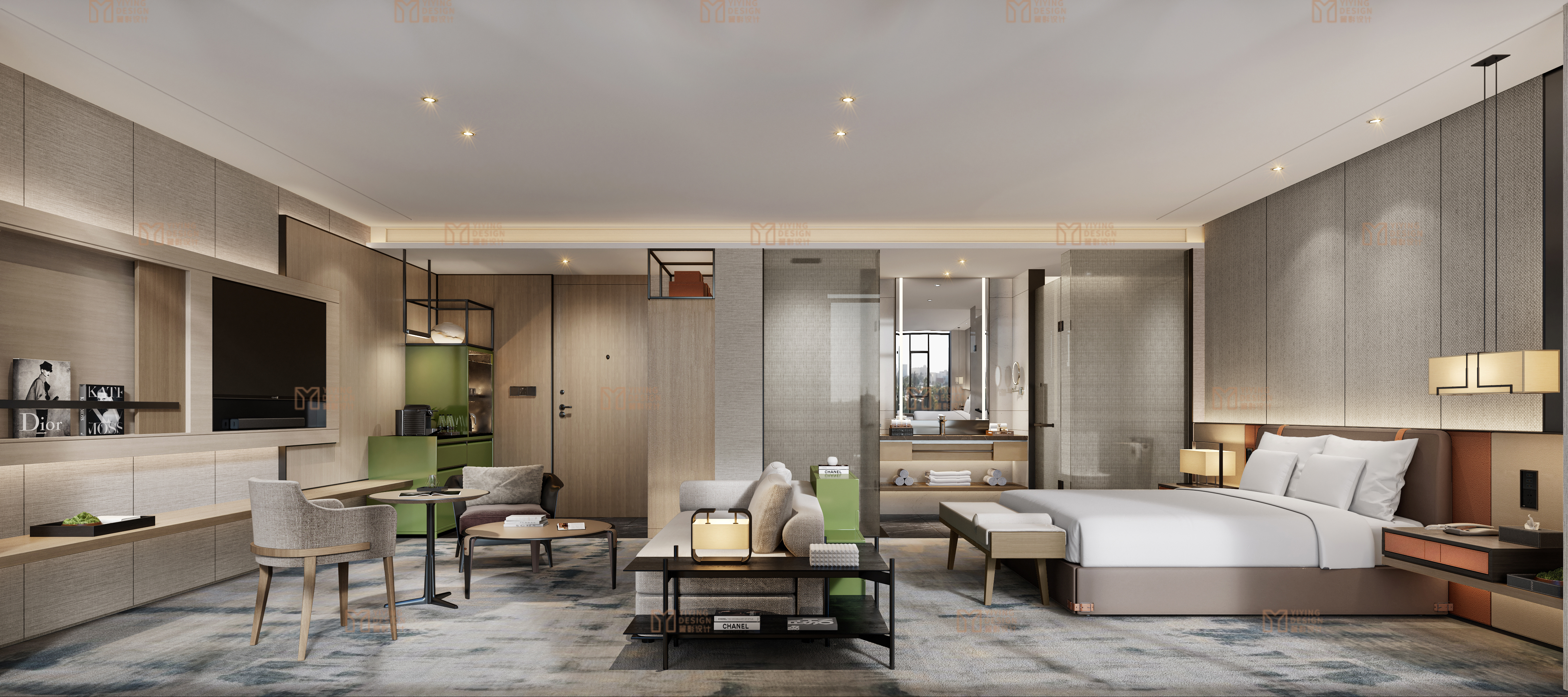 亚朵酒店案例┃酒店┃效果图-7