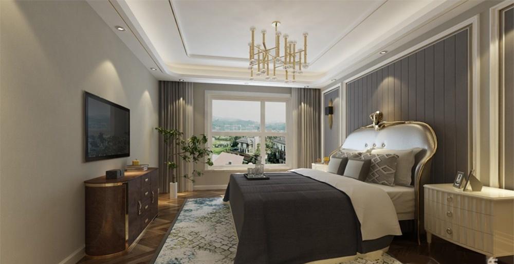 尚层别墅装饰打造轻奢御锦联排别墅-9