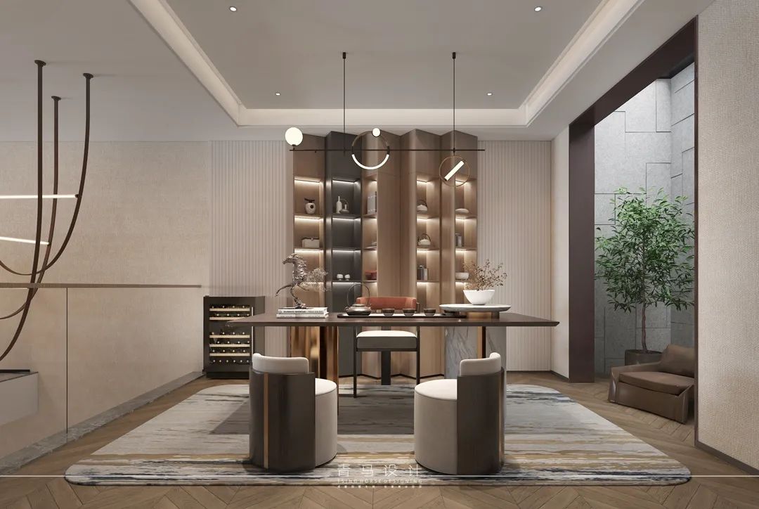 曲江大城400㎡现代别墅丨青马别墅空间设计-62