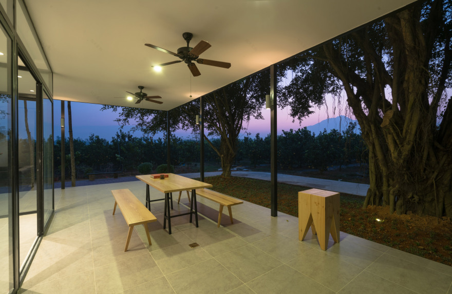 Idee Architects updates house on Vietnamese citrus farm with pavilion-like living space-6