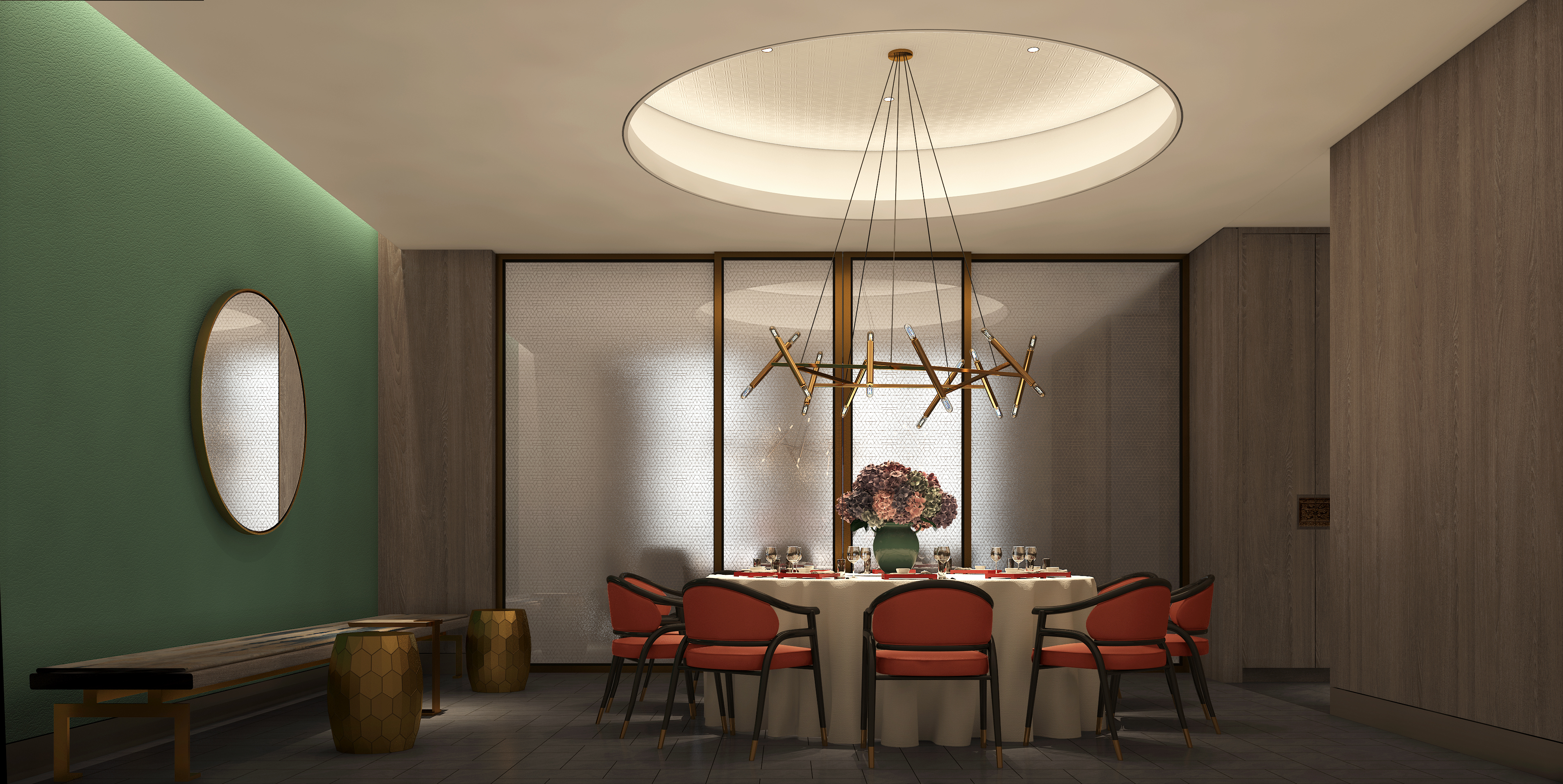 唐风晋韵 · 融合传统美学元素的餐饮空间设计-23