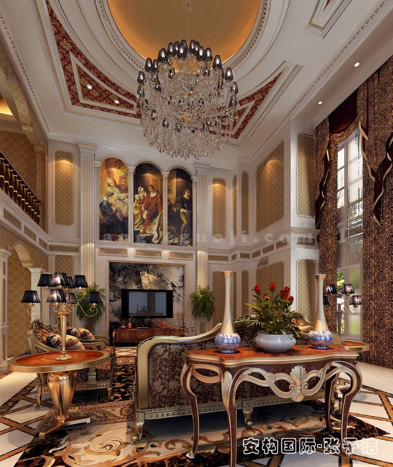 鄂尔多斯 别墅样板间【东方魅影·法式经典】-5