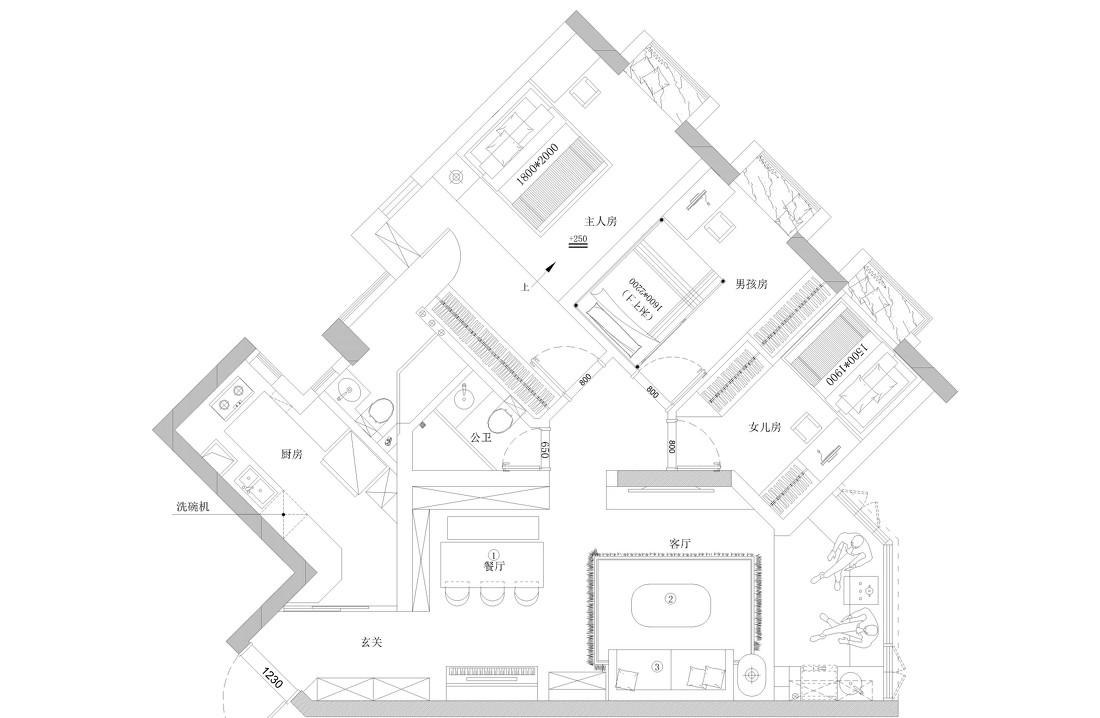 奶咖色日式原木风家居设计-40