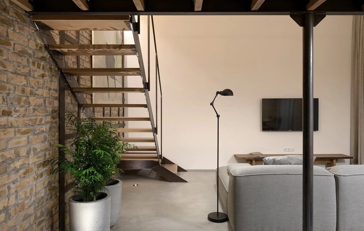 乌克兰 41㎡工业风 Loft,个性与实用兼具-21