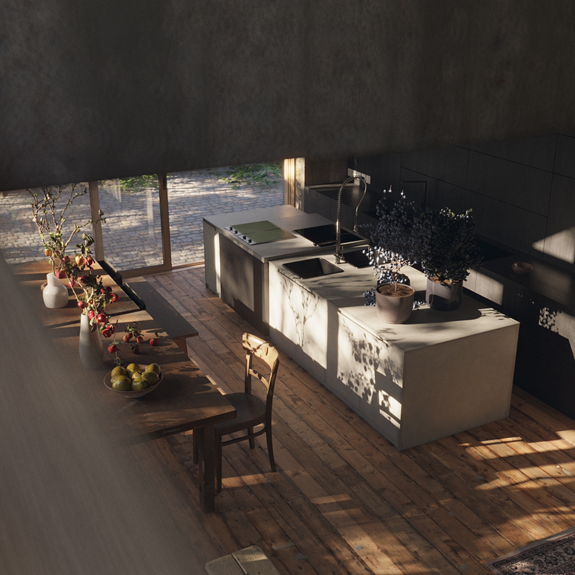 阳光空气下的房子-5