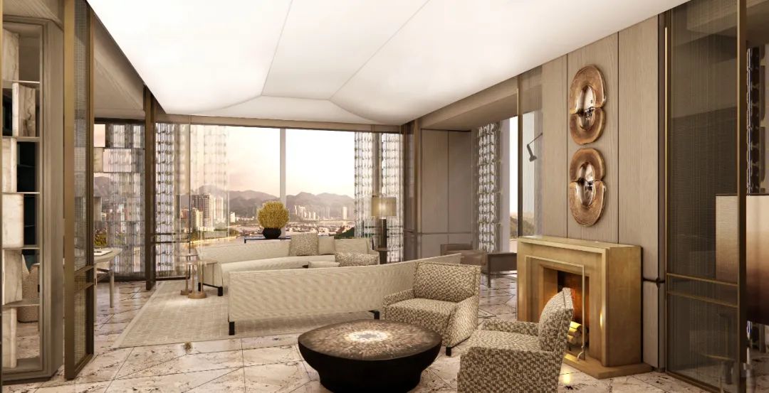 珠海琴澳湾1号「雲玺」425㎡超级大平层丨中国珠海丨建筑设计为Aedas凯达环球,室内设计为Yabu Pushelberg-7