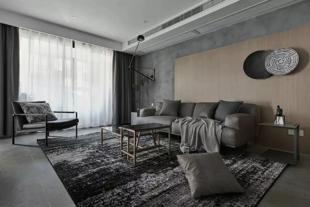 高级灰撞色搭配室内设计-48